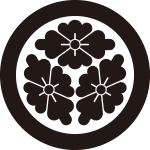 丸に三つ花菱紋