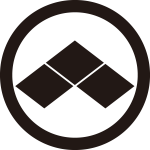 丸に三つ盛り菱紋