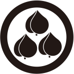 丸に三つ盛り桃紋