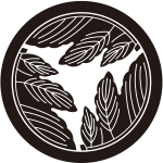 丸に三つ割り菊の葉紋