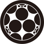 丸に三つ割り梅鉢紋