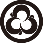 丸に三つ寄せ括り猿紋