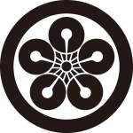 丸に向う梅鉢紋