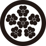 丸に六つ片喰紋