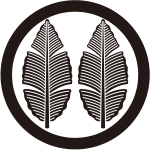 丸に並び芭蕉紋