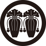 丸に並び瓶子紋