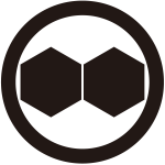 丸に並び日向亀甲紋