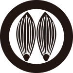 丸に並び梛の葉紋