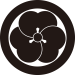 丸に捻じ片喰紋