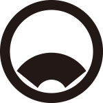 丸に覗き地紙紋