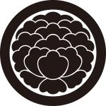 丸に大割り牡丹紋