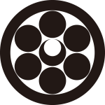 丸に六曜に月紋