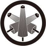 丸に三本組傘紋