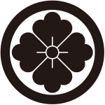 丸に四方花菱紋