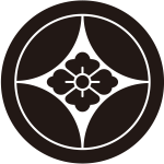 丸に七宝に花菱紋