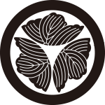 丸に外三つ割り蔦紋