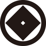 丸に隅立て一つ目紋