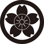 丸に輪入り山桜紋