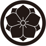 丸に八重桔梗紋