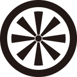 丸に八つ日足紋