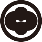 丸に横持ち合い洲浜紋