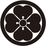 丸に四つ片喰紋