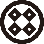 丸に四つ繋ぎ釘抜紋