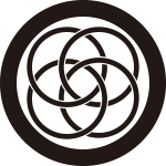 丸に四つ輪違い紋