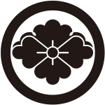 丸に雪持ち花菱紋