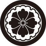 丸に雪輪に剣花角紋