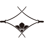 松葉菱に覗き桔梗紋