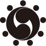 右二つ巴に八つ星紋