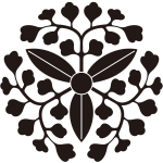 三つ葉散ら藤の丸紋