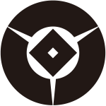 三つ地紙に釘抜紋