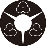 三つ地紙内に洲浜紋