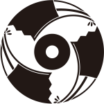 三つ雁木扇に蛇の目紋