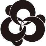 三つ組み括り猿紋