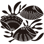 三つ蛤に海松紋