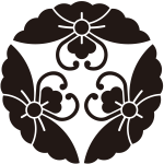 三つ花菱蝶紋