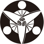 三つ日の丸反り扇紋