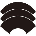 三つ重ね地紙紋
