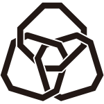 三つ組み合い隅切り角紋