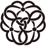 三つ組み光琳蔦紋