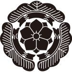 三つ松に八重桔梗紋