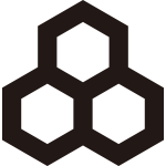 三つ持ち合い一重亀甲紋