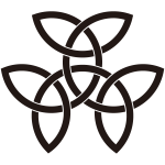 三つ持ち合い結び柏紋