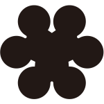 三つ持ち合い洲浜紋