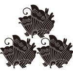 三つ盛り揚羽蝶紋