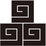 三つ盛り稲妻紋