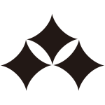 三つ盛り糸巻板紋